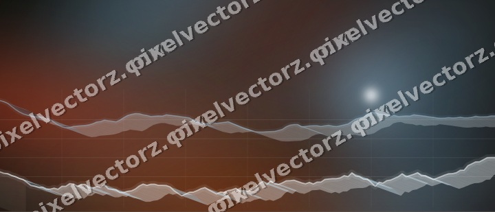 Leuchtender Neon Diagramm Hintergrund in Türkis und Rot