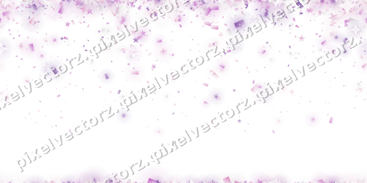 Nahtloser Glitzerregen in Magenta und Violett auf transparentem Grund