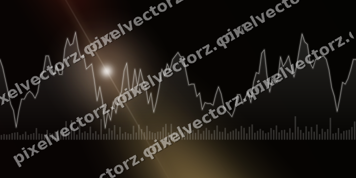 Leuchtender Neon Diagramm Hintergrund in Orange und Bernstein