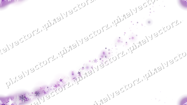 Nahtloser Sternenschweif in Violett auf transparentem Grund