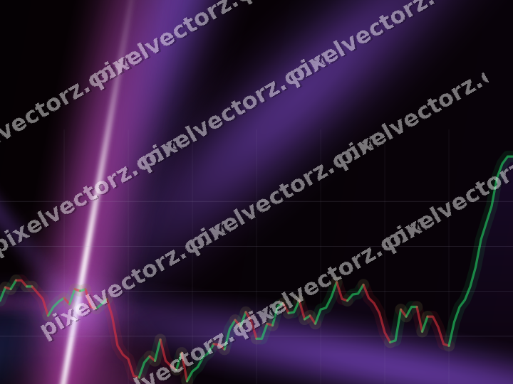 Leuchtender Neon Diagramm Hintergrund in Violett und Blau