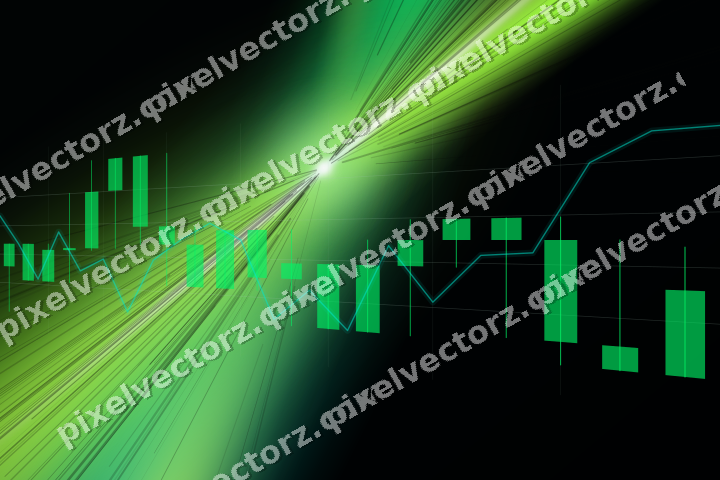 Leuchtender Neon Diagramm Hintergrund in Grün und Limette