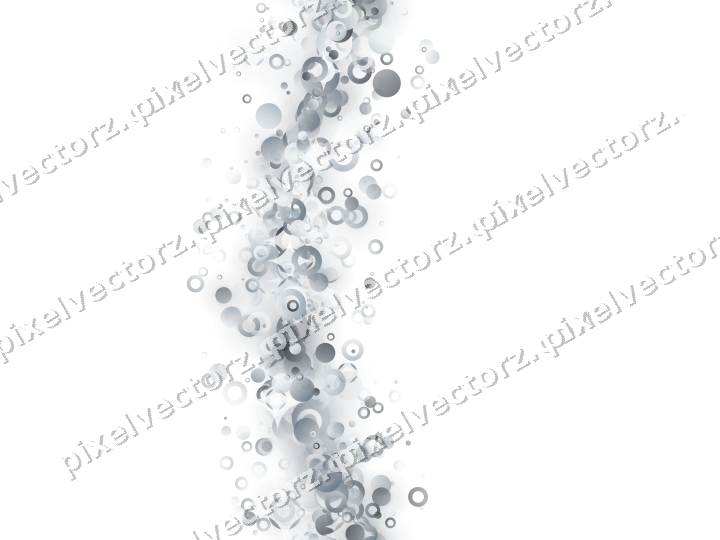 Nahtloser Glitzerbogen aus Punkten und Ringen auf transparentem Grund