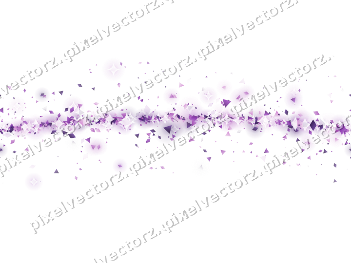 Nahtloser Glitzerbogen in Violett auf transparentem Grund