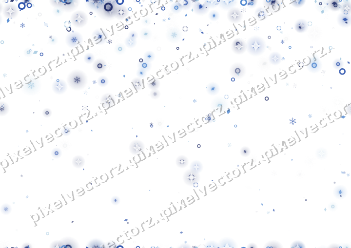 Nahtloser Glitzerregen in Blau und Türkis auf transparentem Grund