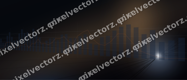 Leuchtender Neon Diagramm Hintergrund in Blau und Orange
