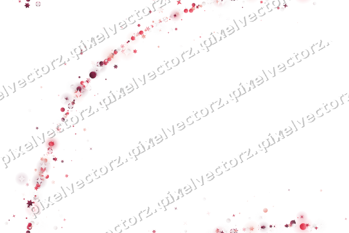 Nahtloser Glitzerbogen in Rosa und Rot auf transparentem Grund