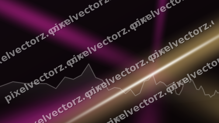 Leuchtender Neon Diagramm Hintergrund in Magenta und Bernstein