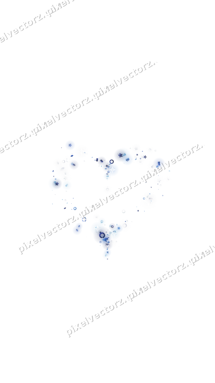Nahtloses Glitzerherz aus Blüten und Tropfen auf transparentem Grund