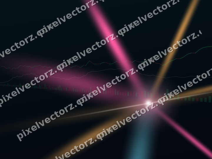 Leuchtender Neon Diagramm Hintergrund in Rosa und Türkis