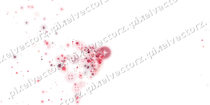 Nahtloser Glitzerfächer in Rosa und Rot auf transparentem Grund