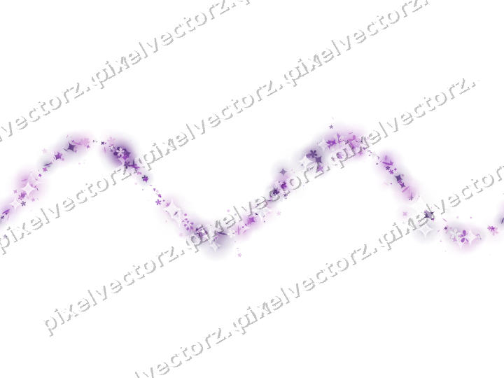 Nahtlose Glitzerwelle aus Funken und Blüten auf transparentem Grund