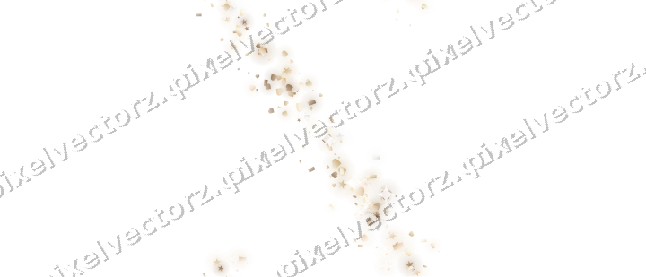 Nahtloses Glitzerband aus Sternen und Herzen auf transparentem Grund