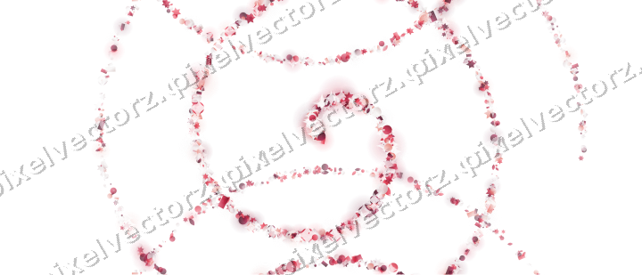 Nahtlose Glitzerspirale in Rosa und Rot auf transparentem Grund