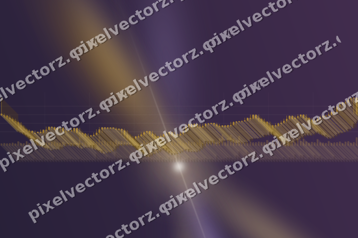 Leuchtender Neon Diagramm Hintergrund in Bernstein und Violett