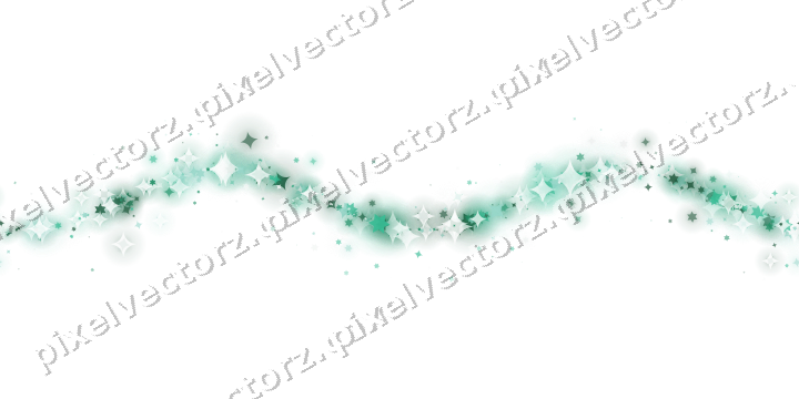 Nahtlose Glitzerwelle aus Sternen und Funken auf transparentem Grund