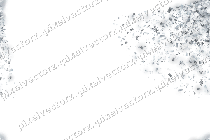 Nahtloser Glitzerfächer in Blassblau auf transparentem Grund
