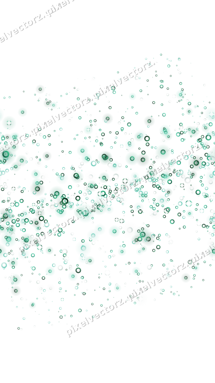 Nahtloses Glitzerband aus Ringen auf transparentem Grund