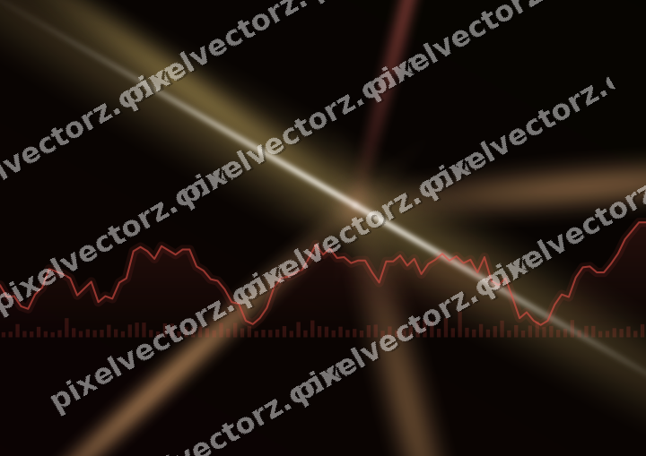 Leuchtender Neon Diagramm Hintergrund in Rot und Orange