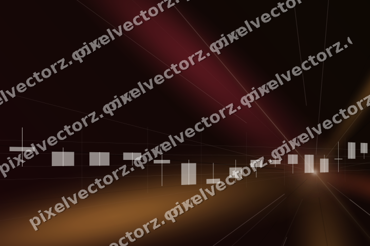 Leuchtender Neon Diagramm Hintergrund in Orange und Bernstein