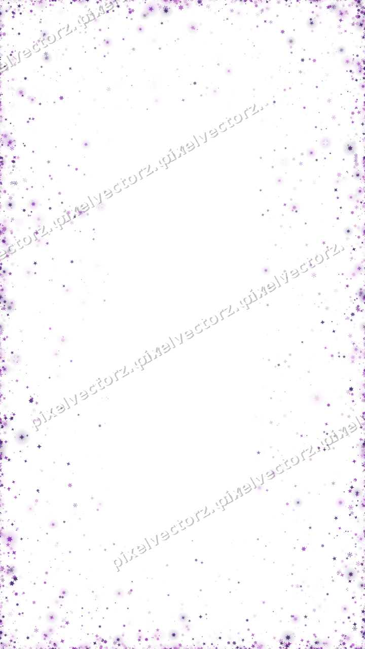 Nahtlose Glitzervignette in Violett auf transparentem Grund