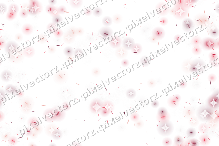 Nahtloser Glitzerkranz aus Splittern in Rosa auf transparentem Grund