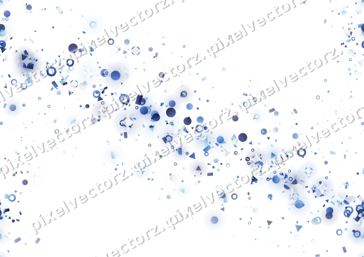 Nahtloses Glitzerband aus Punkten und Ringen auf transparentem Grund