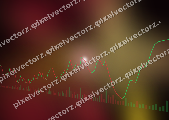 Leuchtender Neon Diagramm Hintergrund in Rosa und Rot