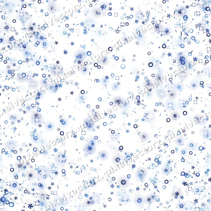 Nahtloser Glitzerkranz in Blau und Türkis auf transparentem Grund