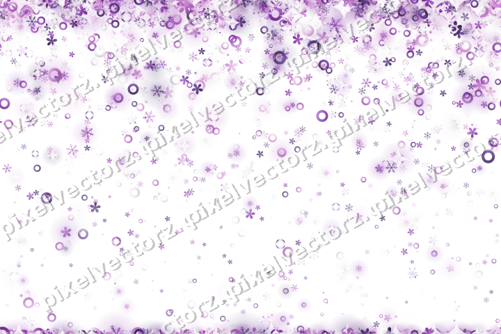 Nahtloser Glitzerregen in Violett auf transparentem Grund