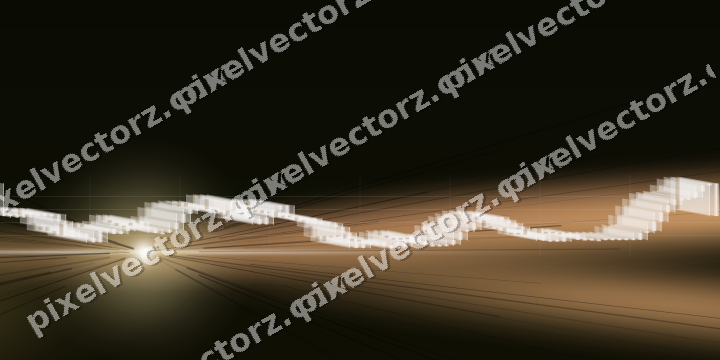 Leuchtender Neon Diagramm Hintergrund in Bernstein und Orange