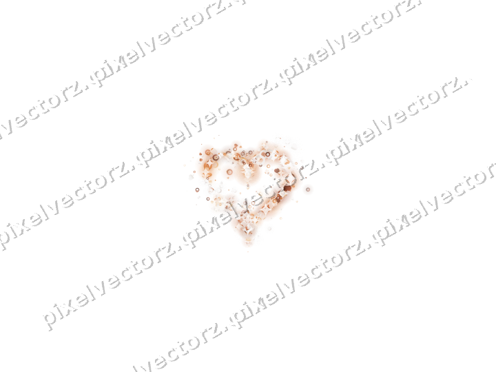 Nahtloses Glitzerherz aus Herzen und Ringen auf transparentem Grund
