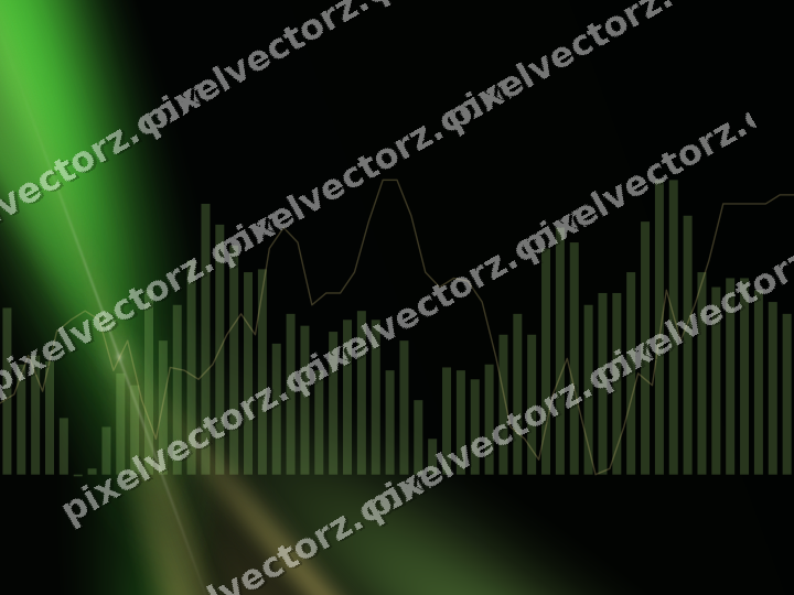 Leuchtender Neon Diagramm Hintergrund in Limette und Gelb