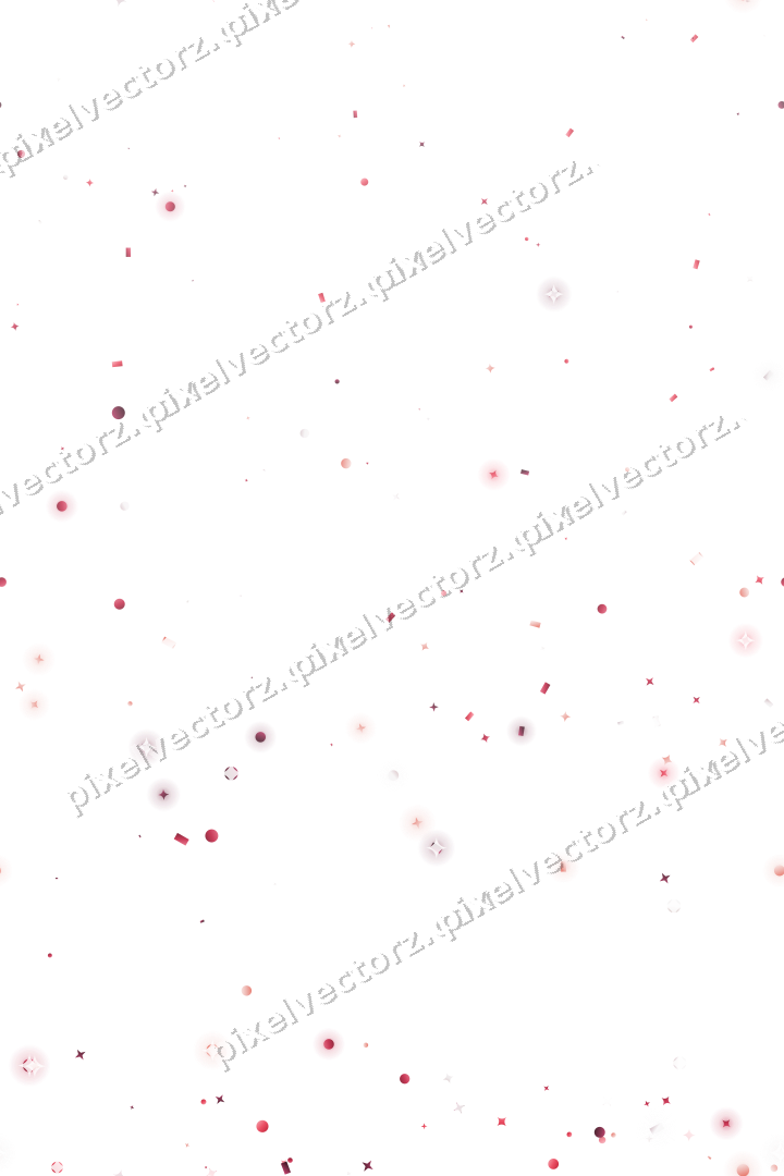 Nahtloser Glitzeraufstieg in Rosa und Rot auf transparentem Grund