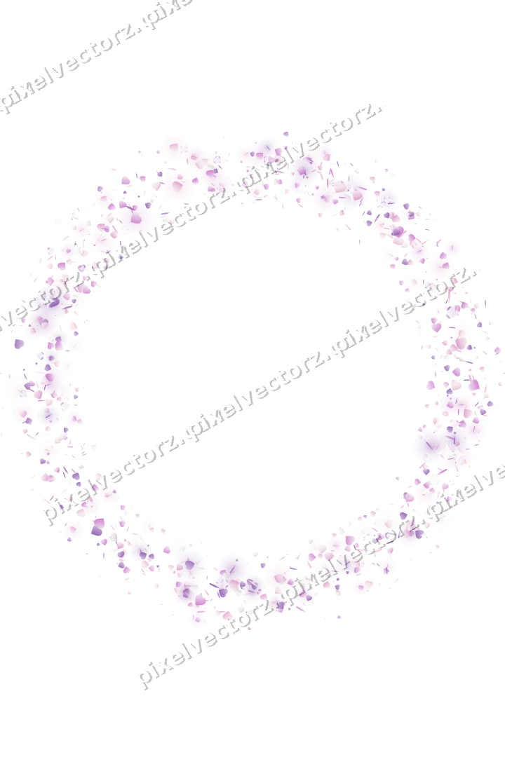 Nahtloser Glitzerkranz in Magenta und Violett auf transparentem Grund