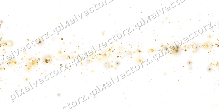 Nahtloses Glitzerband aus Sternen auf transparentem Grund
