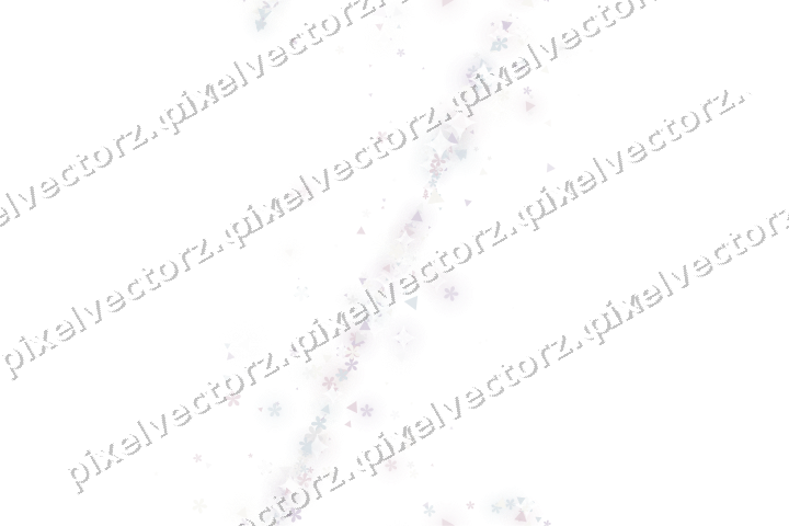 Nahtloses Glitzerband aus Blüten und Dreiecken auf transparentem Grund