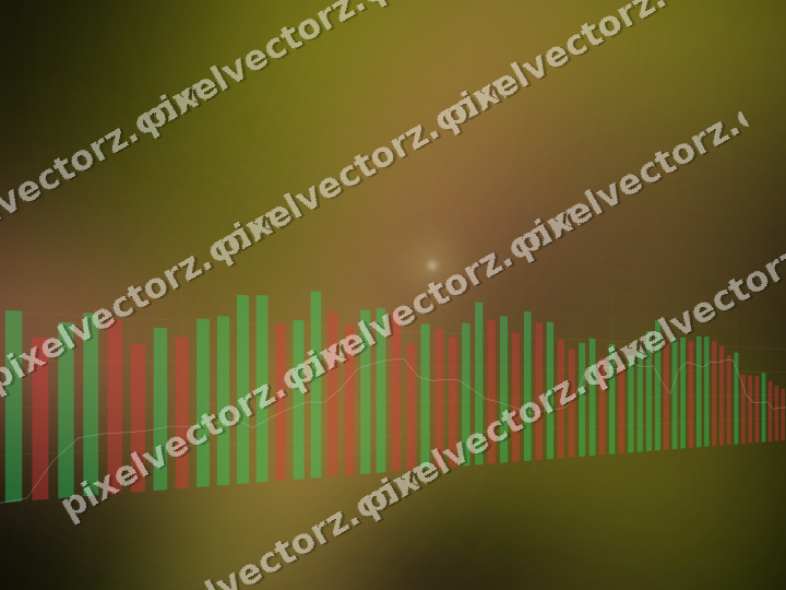 Leuchtender Neon Diagramm Hintergrund in Gelb und Rot