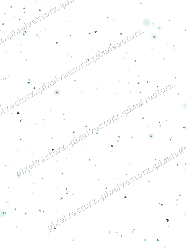 Nahtlose Glitzerstreuung aus Dreiecken auf transparentem Grund