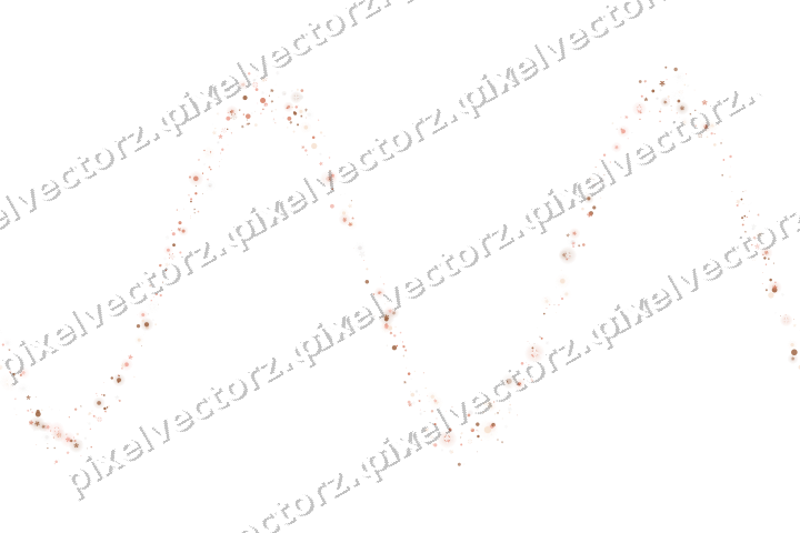 Nahtlose Glitzerwelle aus Blüten und Punkten auf transparentem Grund