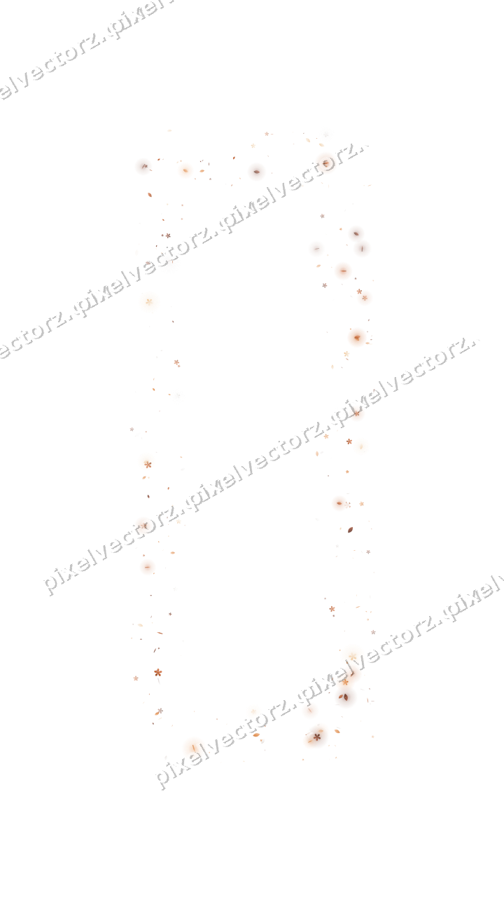 Nahtloser Glitzerrahmen aus Blüten und Tropfen auf transparentem Grund
