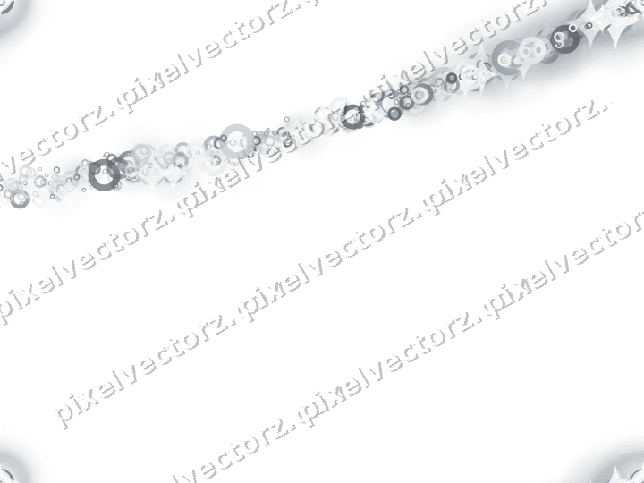 Nahtloser Sternenschweif aus Ringen auf transparentem Grund