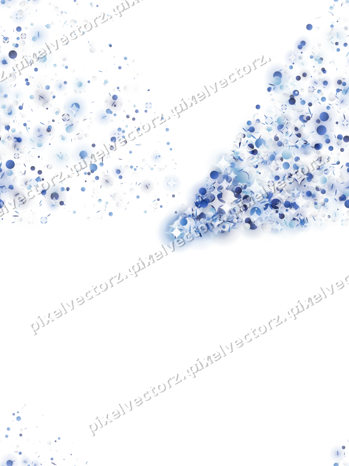 Nahtloser Glitzerfächer in Blau und Türkis auf transparentem Grund