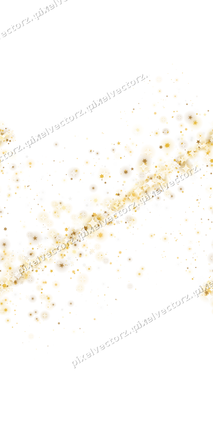 Nahtloses Glitzerband aus Sternen auf transparentem Grund