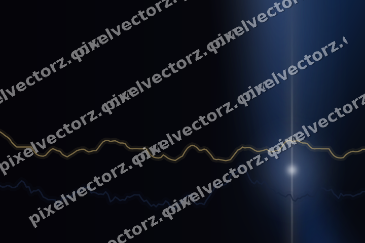 Leuchtender Neon Diagramm Hintergrund in Blau und Bernstein