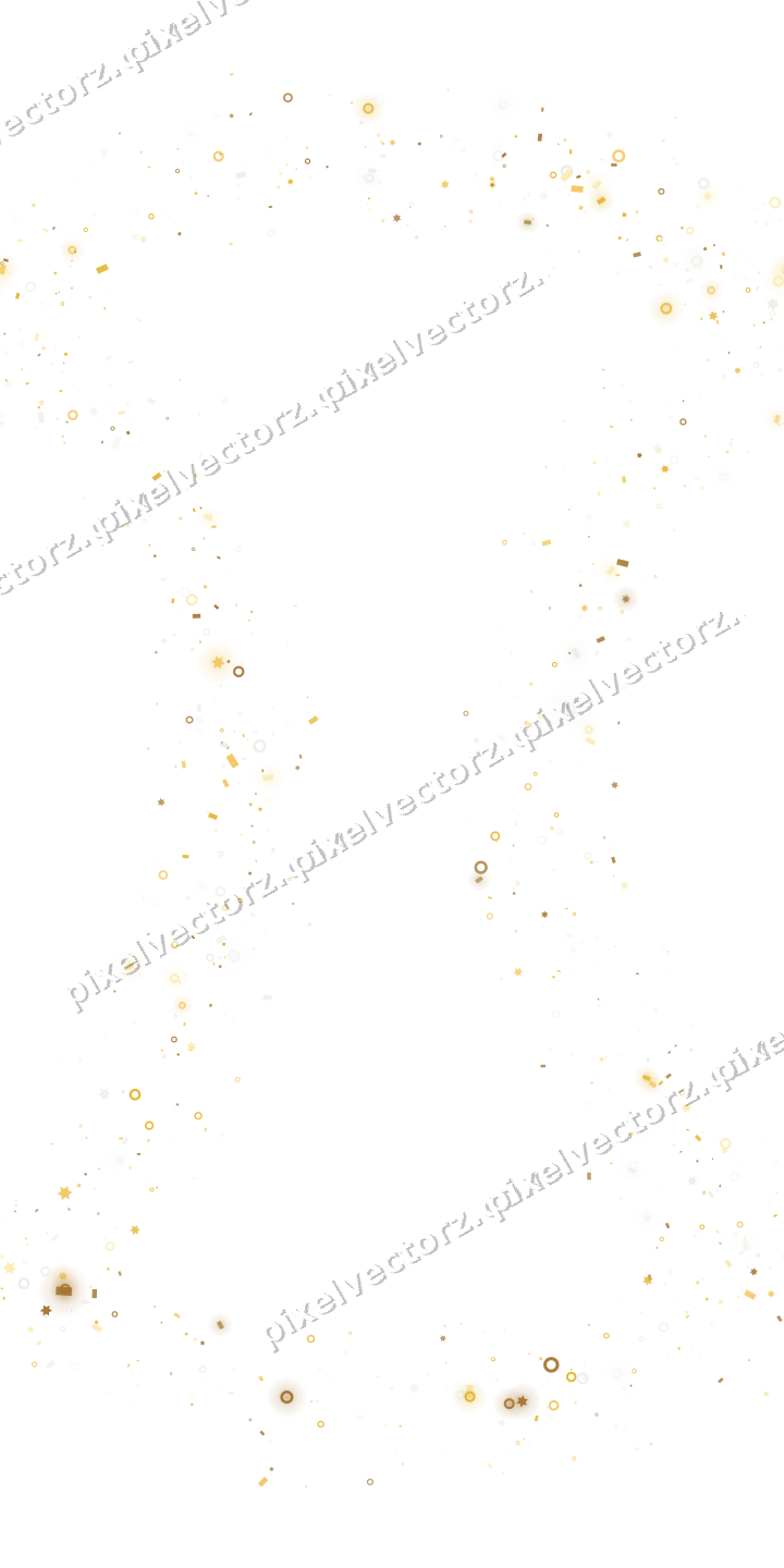 Nahtloser Glitzerkranz aus Sternen und Ringen auf transparentem Grund