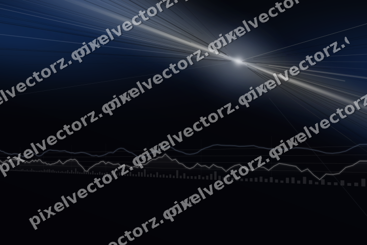 Leuchtender Neon Diagramm Hintergrund in Blau und Bernstein