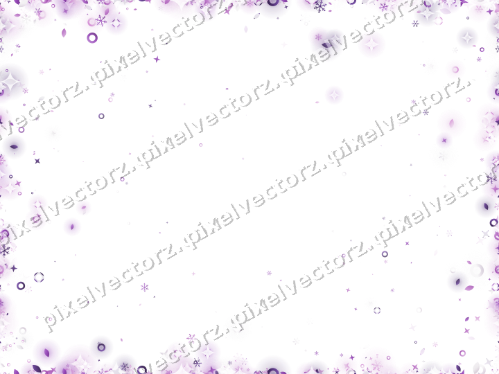 Nahtlose Glitzervignette in Violett auf transparentem Grund