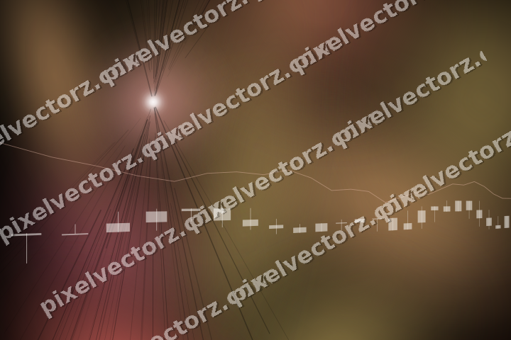 Leuchtender Neon Diagramm Hintergrund in Rot und Orange