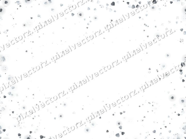 Nahtlose Glitzervignette aus Herzen auf transparentem Grund